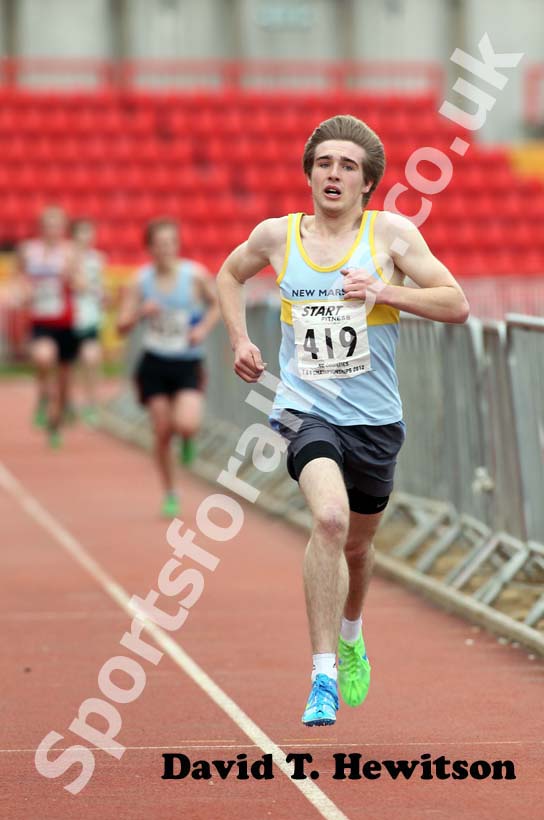 Charles James Pasco (New Markse) wins the Under-17 1500 and 3000 metres , 2012 North Eastern Championships.